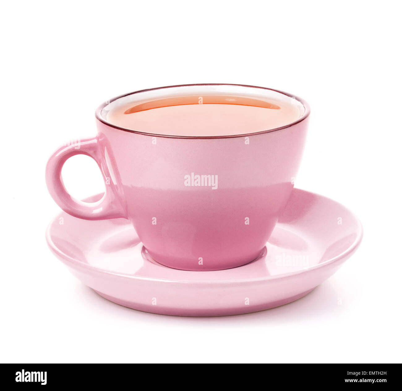 Pink Cup Isolated On White Stock Photo 262665362