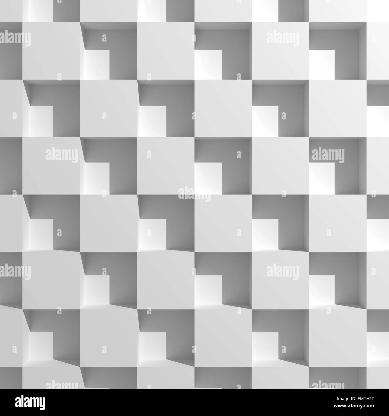 3d rendering of a background with white cubes Stock Photo - Alamy