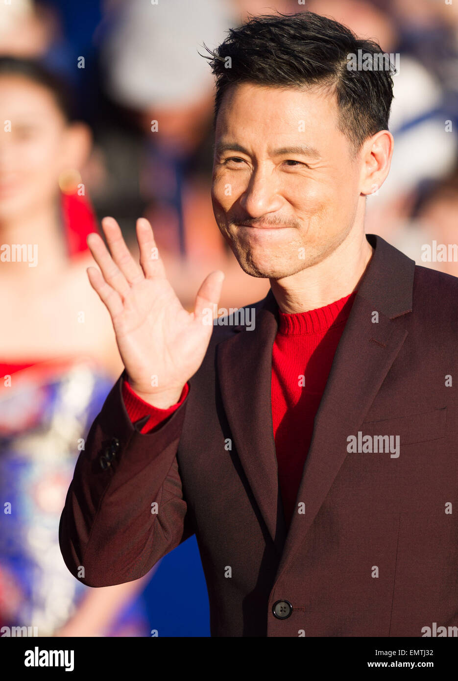 Beijing, China. 23rd Apr, 2015. Actor Jacky Cheung attends the closing ceremony of the fifth Beijing International Film Festival (BJIFF) in Beijing, capital of China, April 23, 2015. The BJIFF closed here on Thursday. Credit:  Li Renzi/Xinhua/Alamy Live News Stock Photo