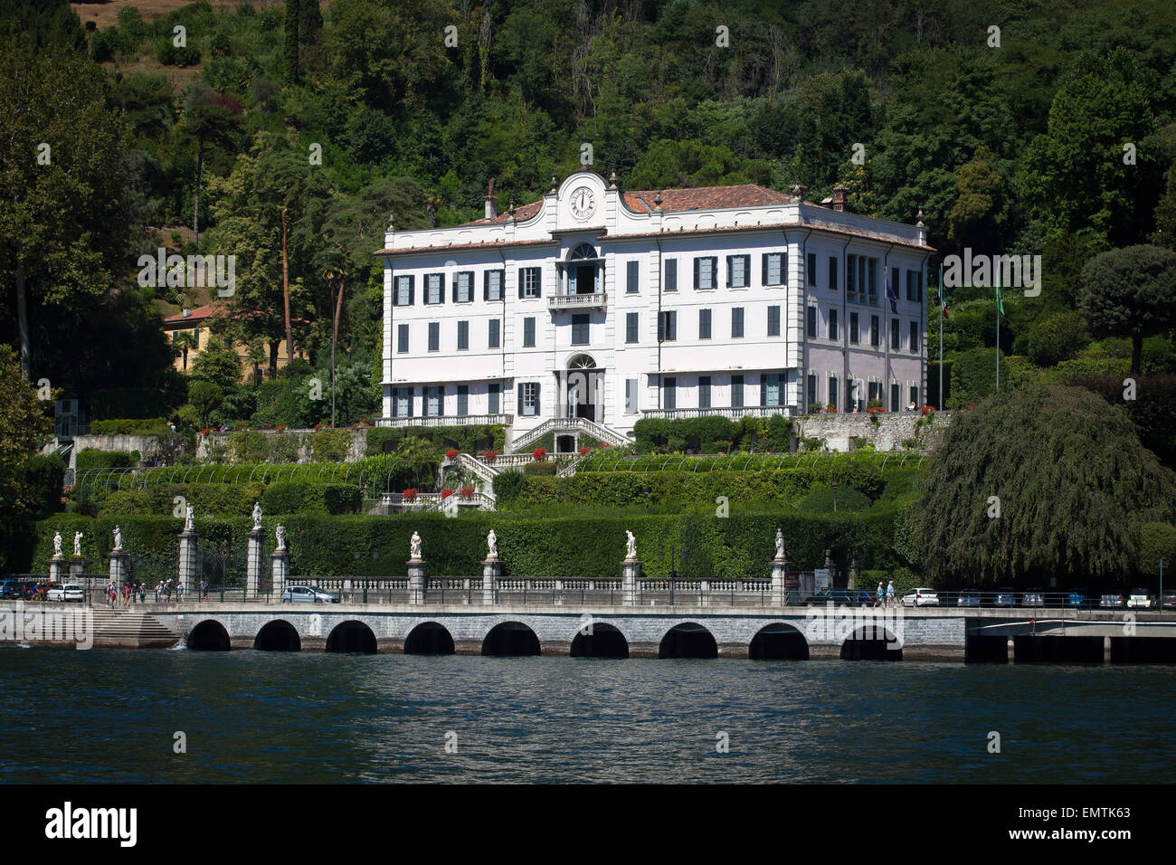 Villa Carlotta in Tremezzo, Lake Como, Italy Stock Photo