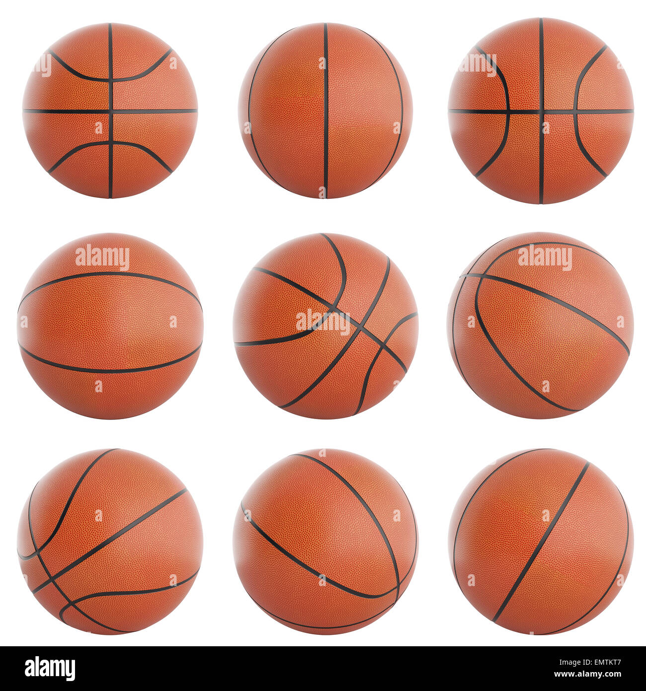 3d illustration of a set of basketball balls. 3d high resolution image Stock Photo Alamy
