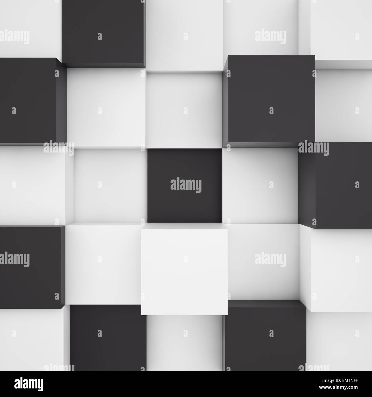 Background of white and black cubes Stock Photo Alamy