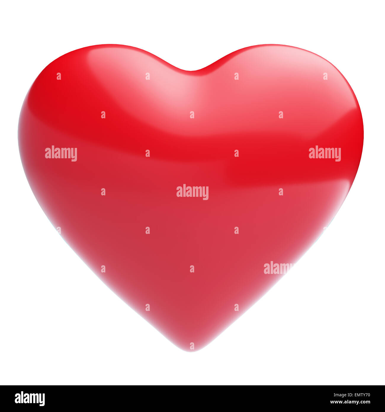 Isolated shiny heart on white background Stock Photo - Alamy