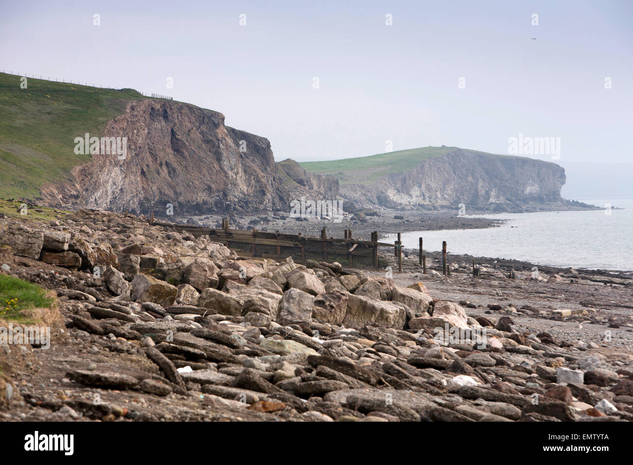 UK, Cumbria, Workington, coast, Irish Sea cliffs Stock Photo Alamy