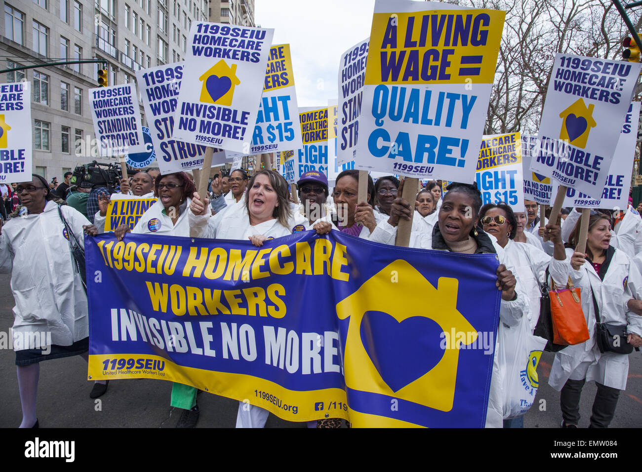 Various unions, fast food workers, home healthcare providers & others