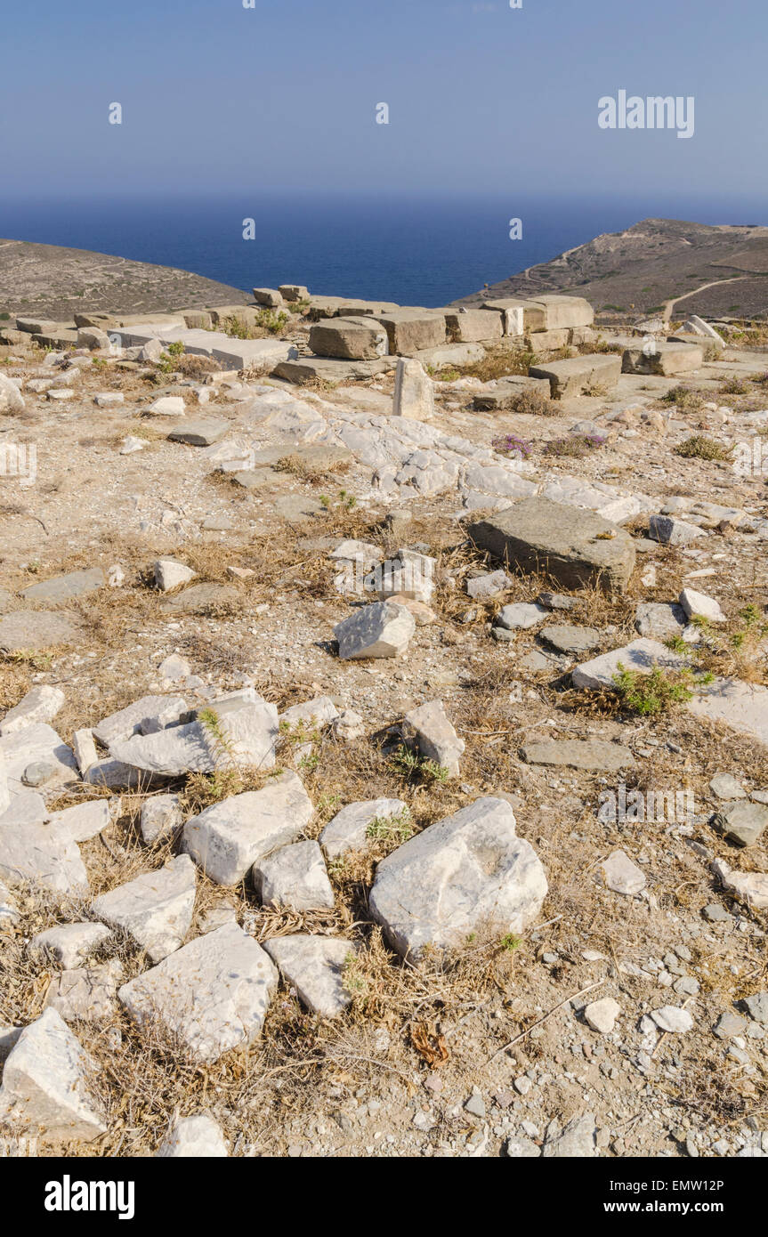 Delion Sanctuary of Apollo archaeological site, Paros Island, Greece