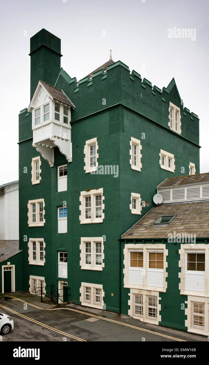 UK, Cumbria, Workington, former Ladies Walk Brewery, John Peel beers, converted to housing Stock Photo