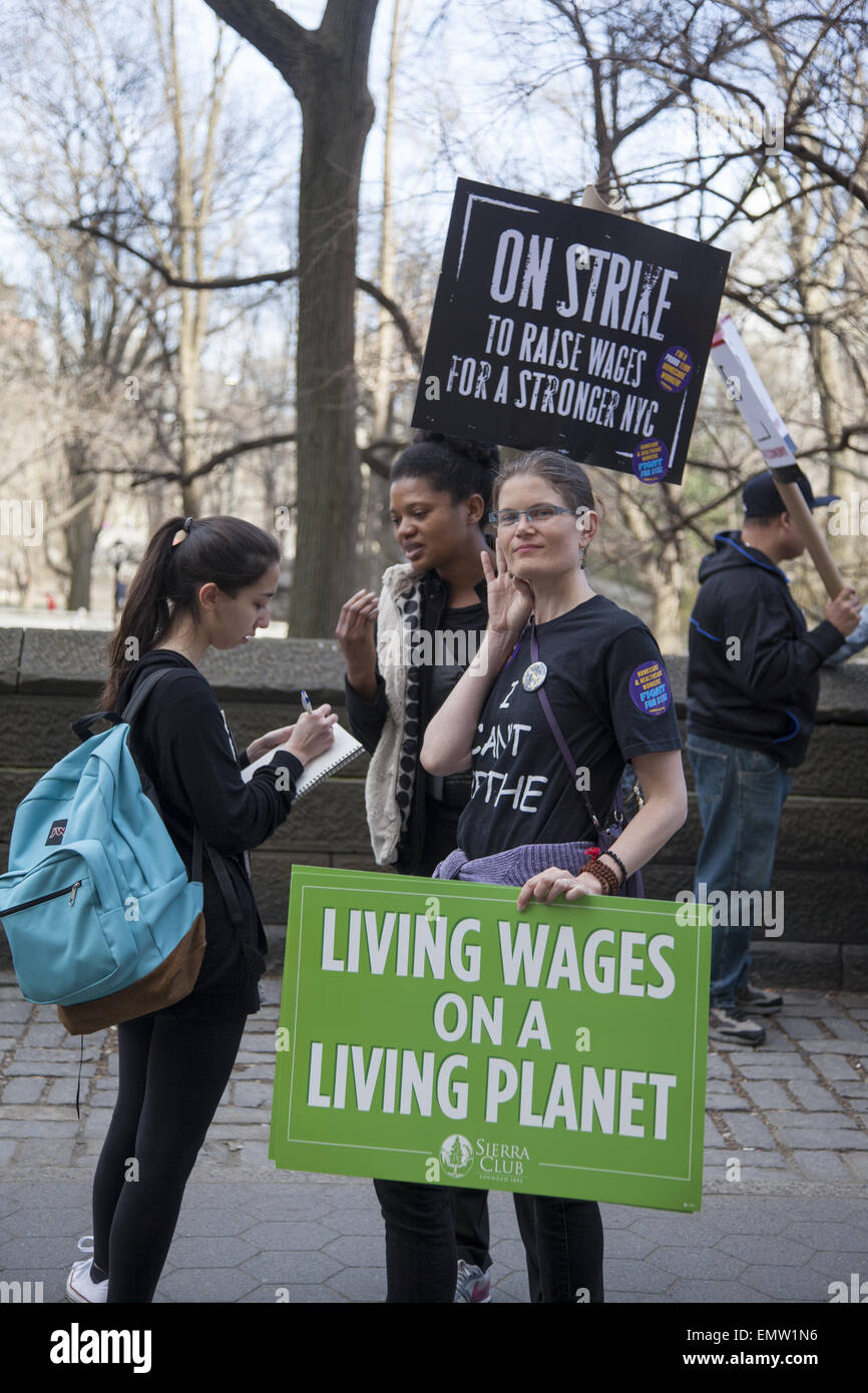 Various unions, fast food workers, home healthcare providers & others