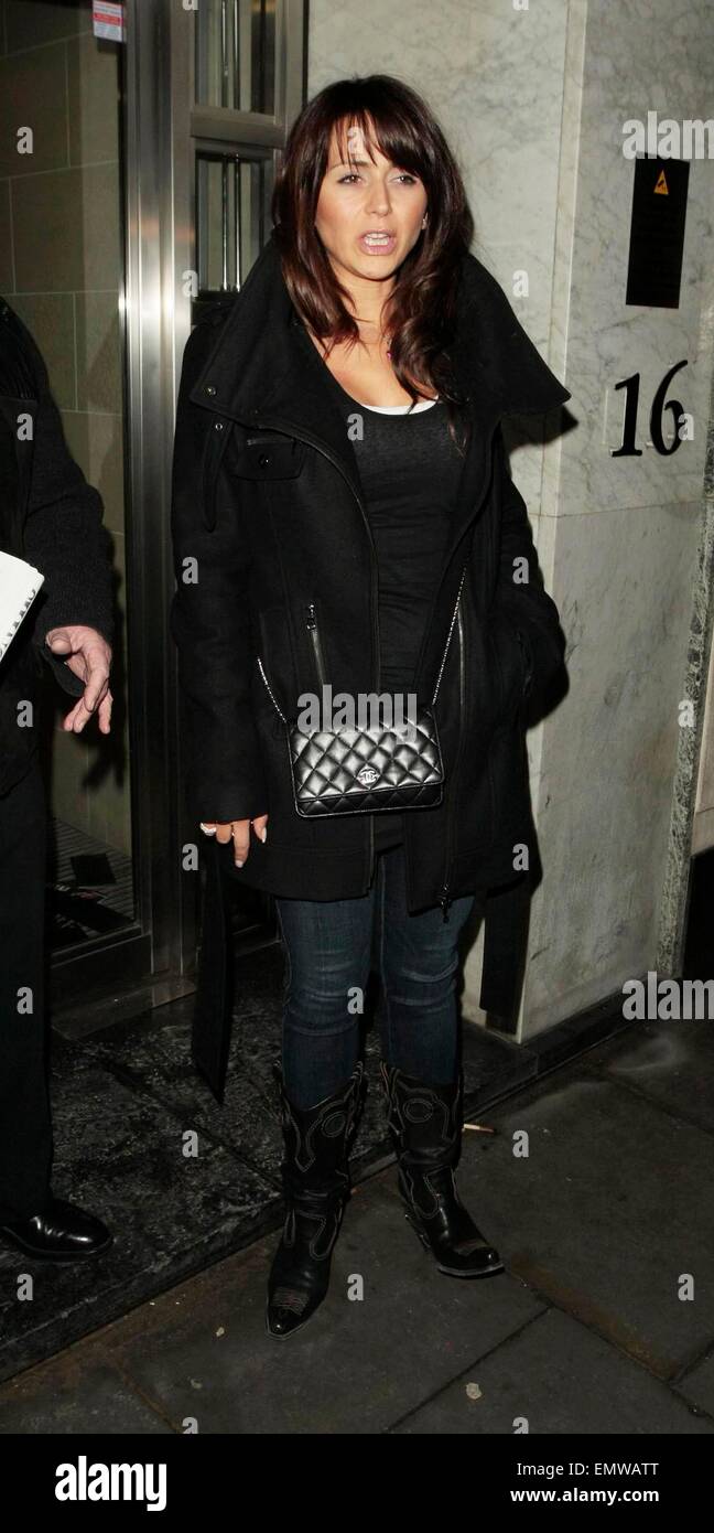 02.FEB.2010 - LONDON FRENCH MODEL VANESSA PERRONCEL LEAVING THE Stock ...