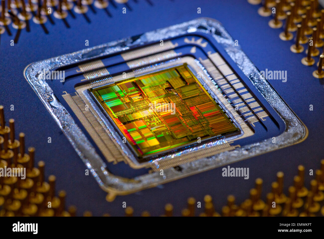 Microprocessor inside hi-res stock photography and images - Alamy