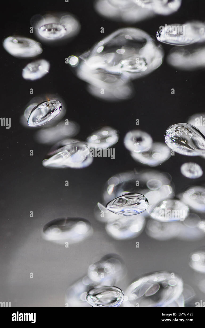 Tiny Bubbles in Water Stock Photo Alamy