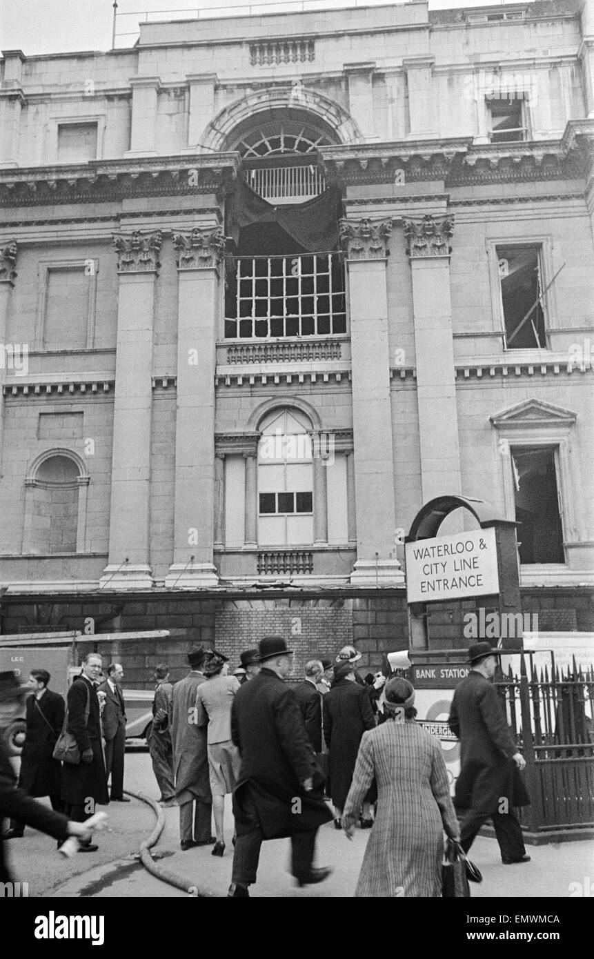 Bank Underground Station, 16th May 1944. Stock Photo