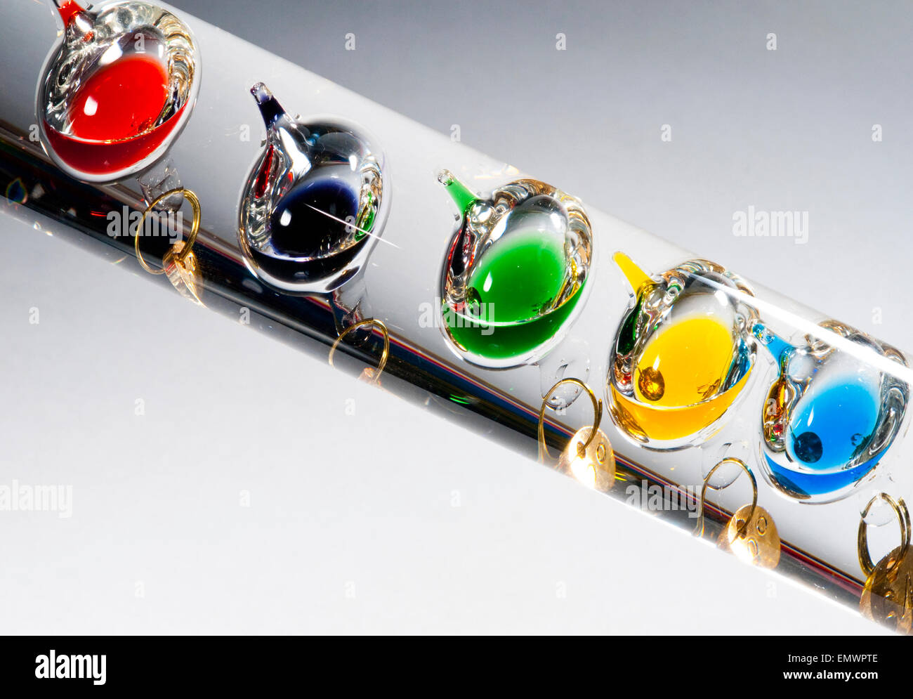 Galileo Glass Thermometer Stock Photo Alamy