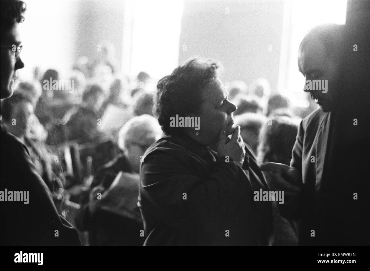 Rose Boland, one of the prominent women involved in the 1968 sewing machinists' strike at the Ford Motor Company seen here at a Union meeting shortly after the end of the dispute. 20th September 1968 Stock Photo