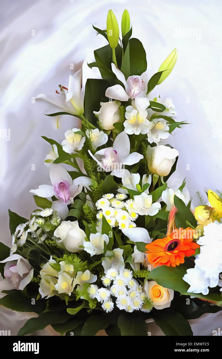 painting, Lily (Latin Lílium) genus of plants in the family Liliaceae