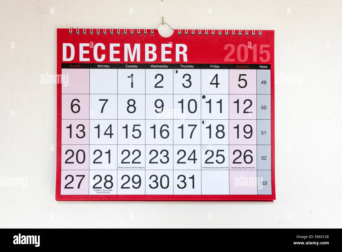 December 15 Calendar High Resolution Stock Photography And Images Alamy