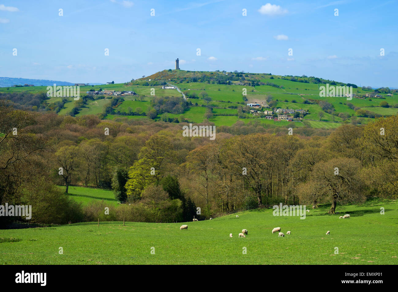 Castle Hill, Huddersfield, West Yorkshire, England Stock Photo