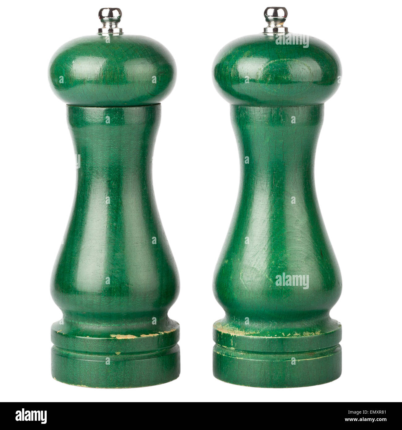 Pepper box and salt cellar isolated on white background Stock Photo Alamy