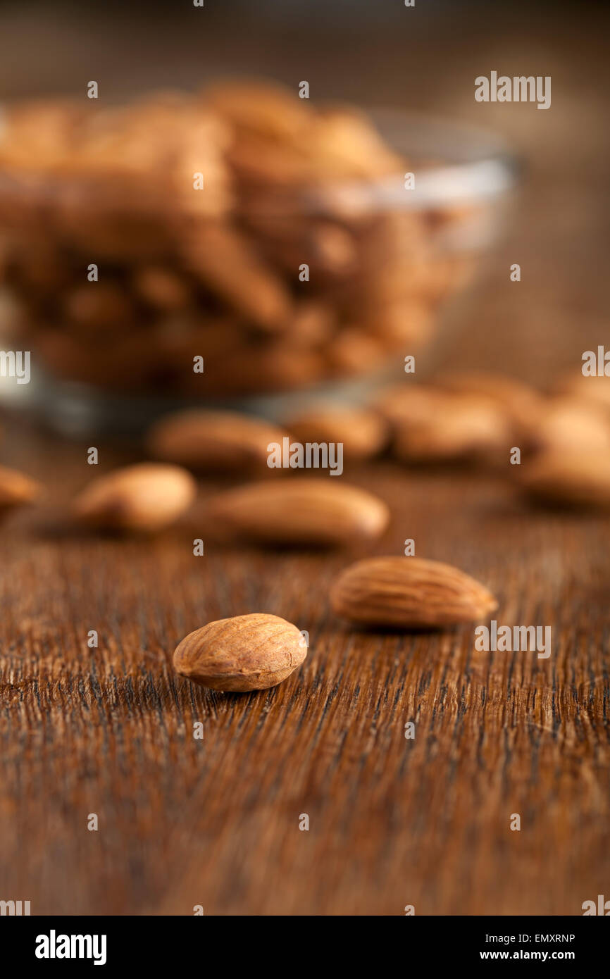 Raw Almonds Macro Stock Photo Alamy