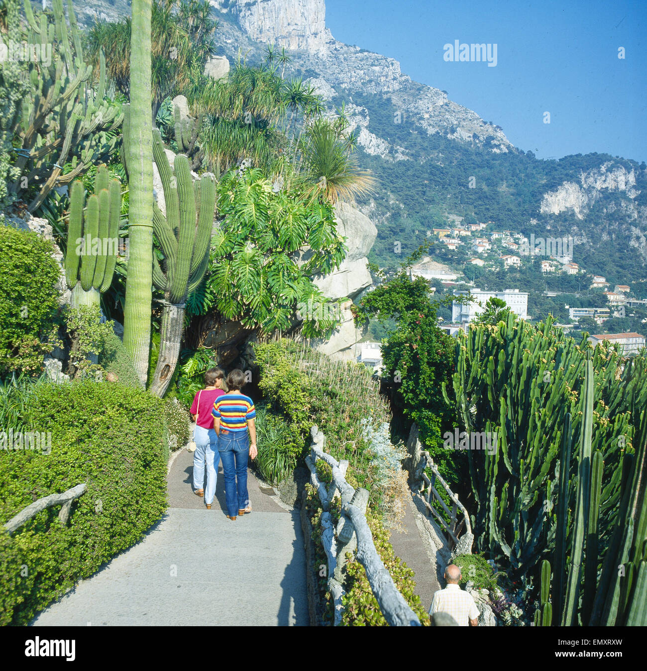 Monaco Botanical Gardens Stock Photo Alamy