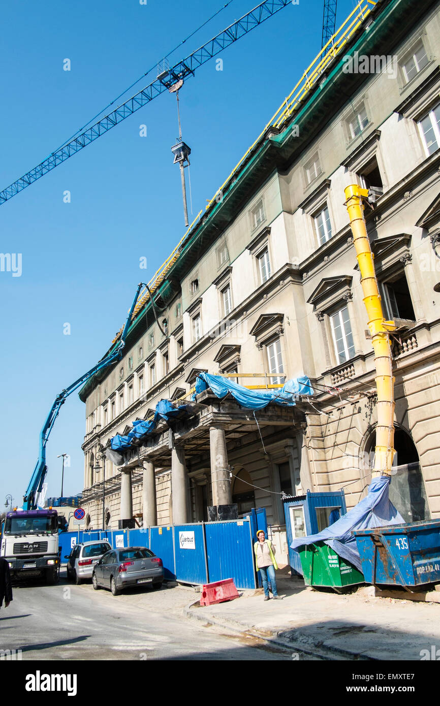 Ritz Warsaw during construction, Warsaw Poland Stock Photo Alamy