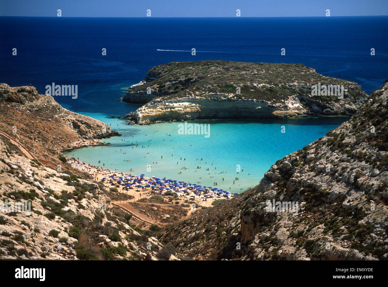 Rabbits Island, Lampedusa Island, Sicily, Italy, Europe, Mediterranean Sea Stock Photo