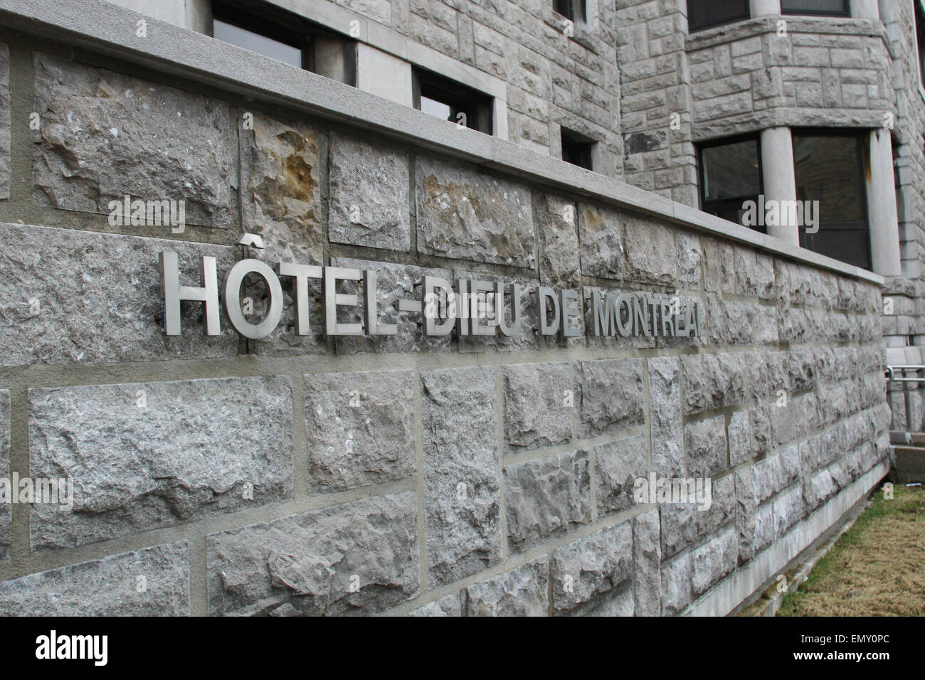 Hotel-Dieu Hospital in Montreal, Quebec Stock Photo