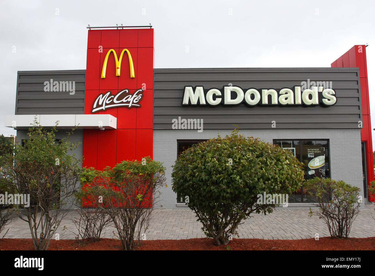 The McDonald's restaurant in North Sydney, N.S., Stock Photo