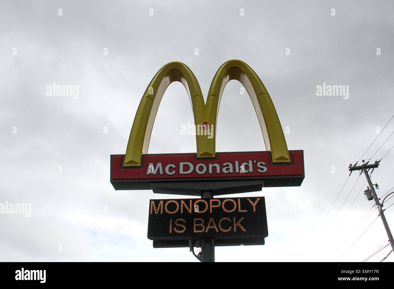 The McDonald's restaurant in North Sydney, N.S., Stock Photo