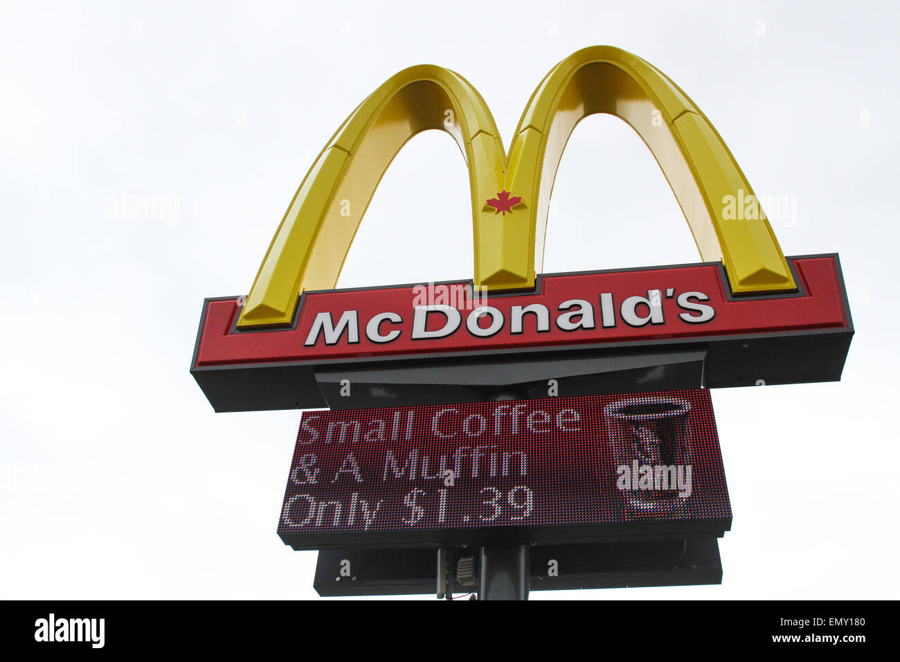 The McDonald's restaurant in North Sydney, N.S., Stock Photo