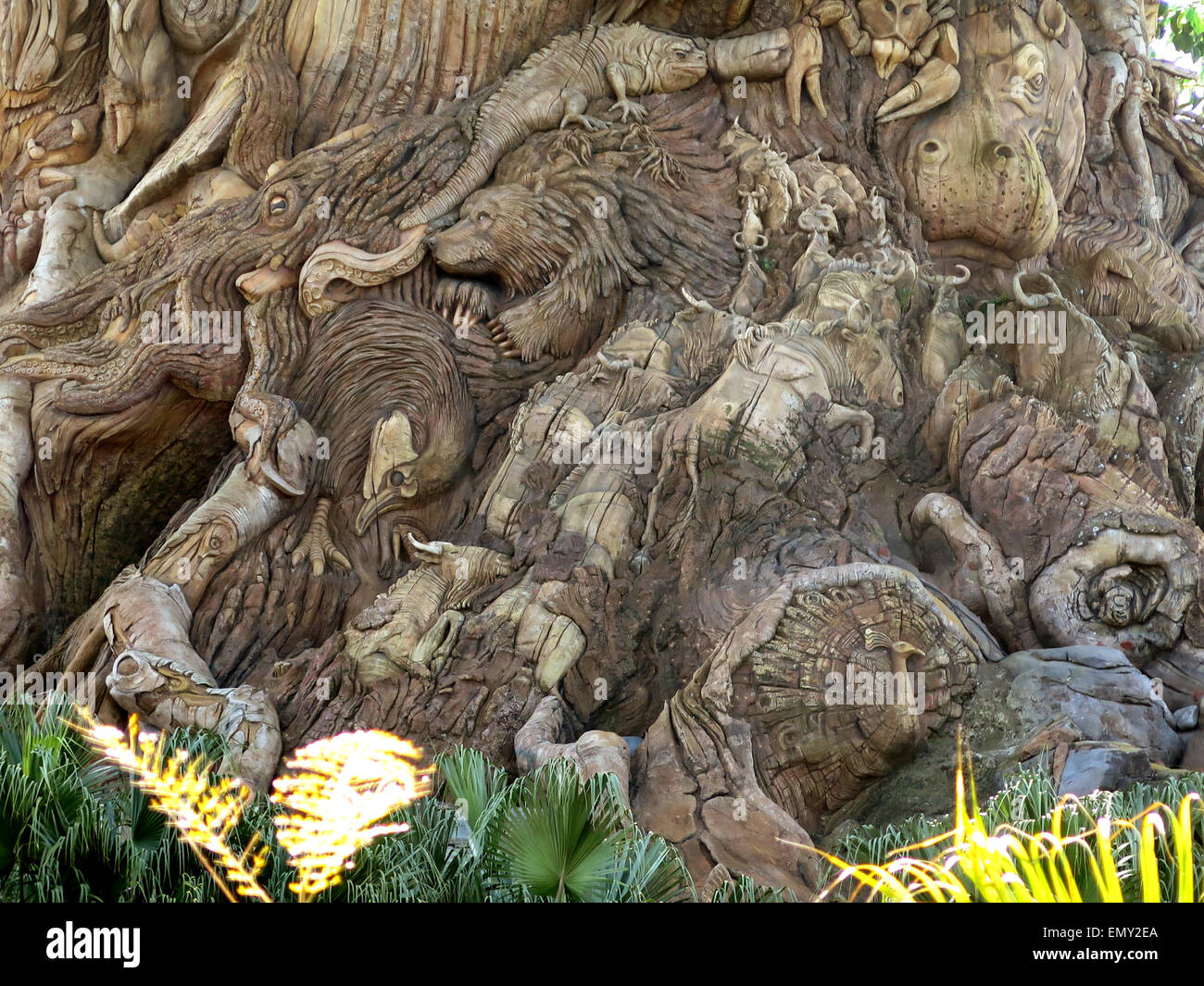 The Tree of Life in the Animal Kingdom Park, Disney World, Florida