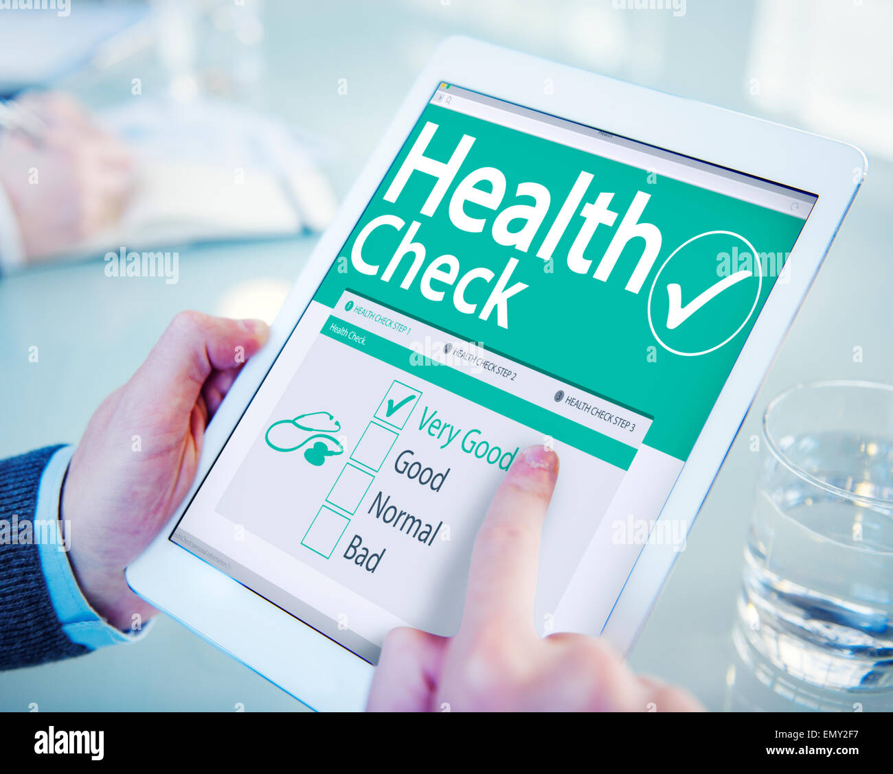 digital-health-check-healthcare-concept-stock-photo-alamy