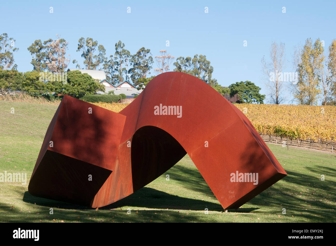 Tarrawarra Museum of Art in the Yarra Valley, Victoria, endowed by the Besen family Stock Photo