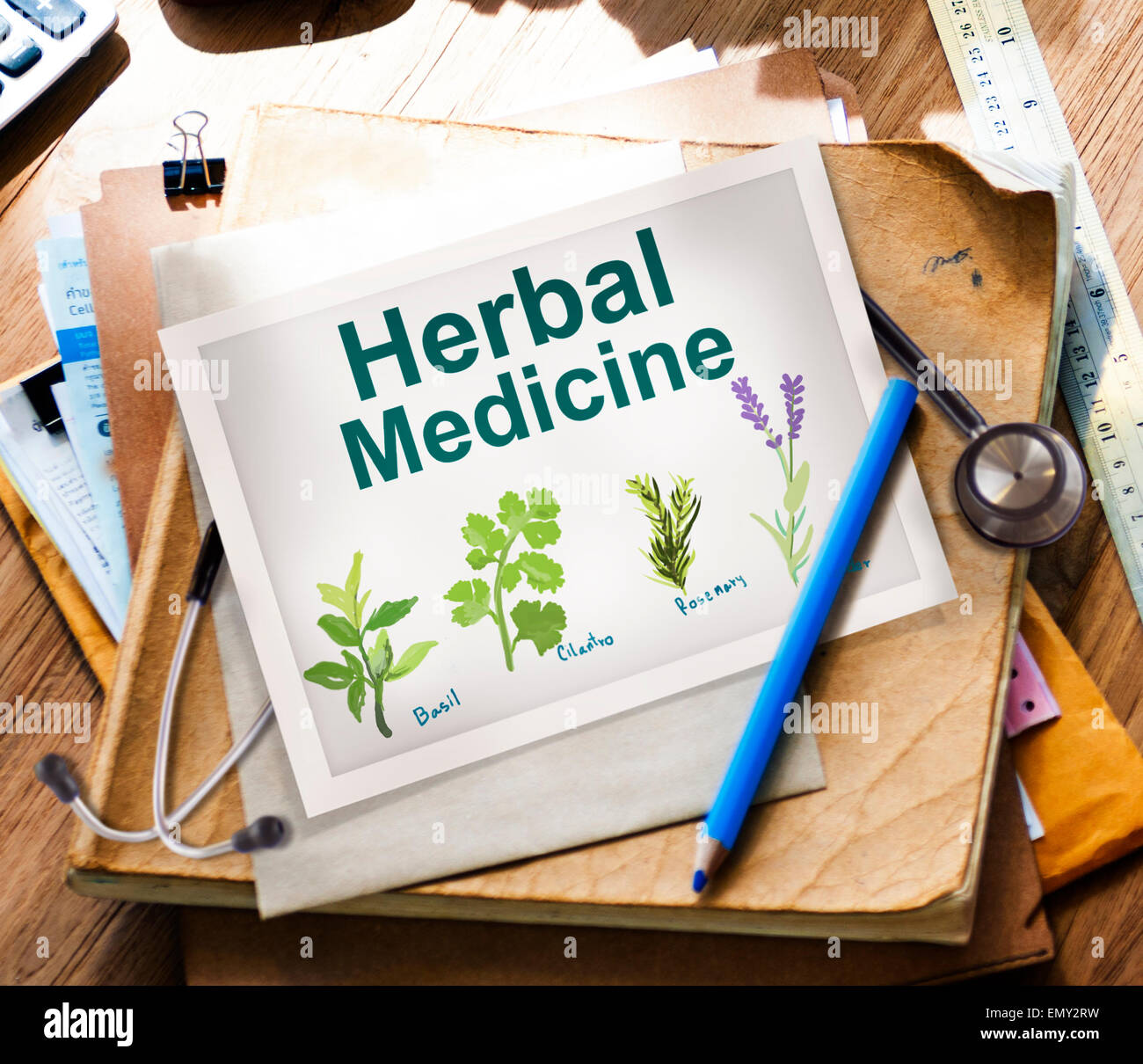 Herbal Medicine Healthcare Wellbeing Concept Stock Photo Alamy