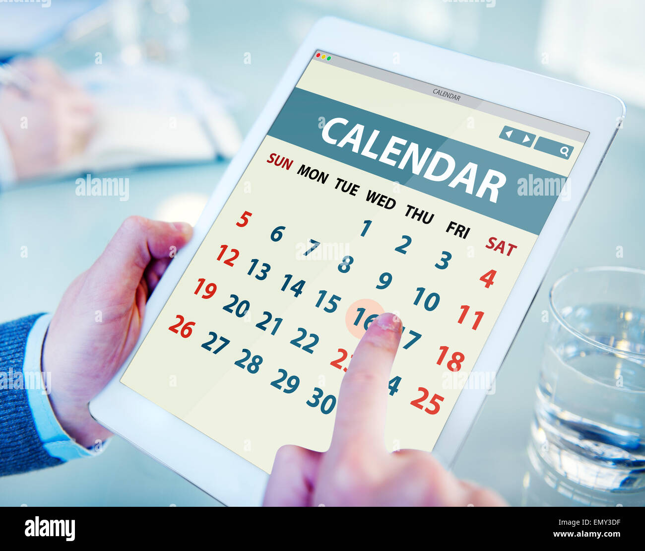 Digital calendar Imágenes vectoriales de stock - Alamy