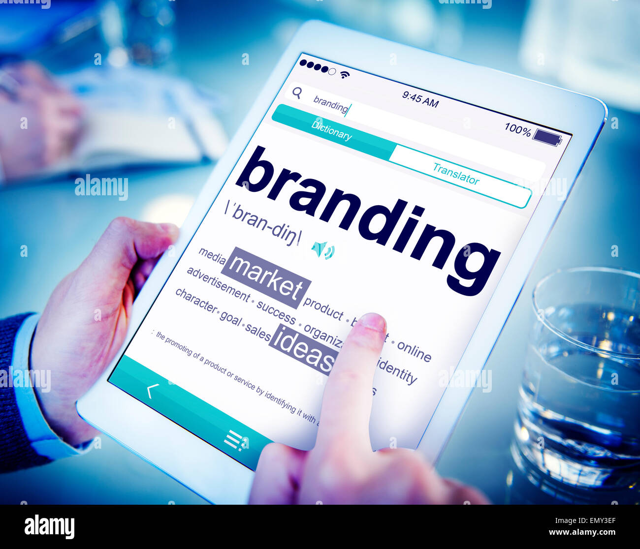 Digital Dictionary Branding Marketing Ideas Concept Stock Photo Alamy