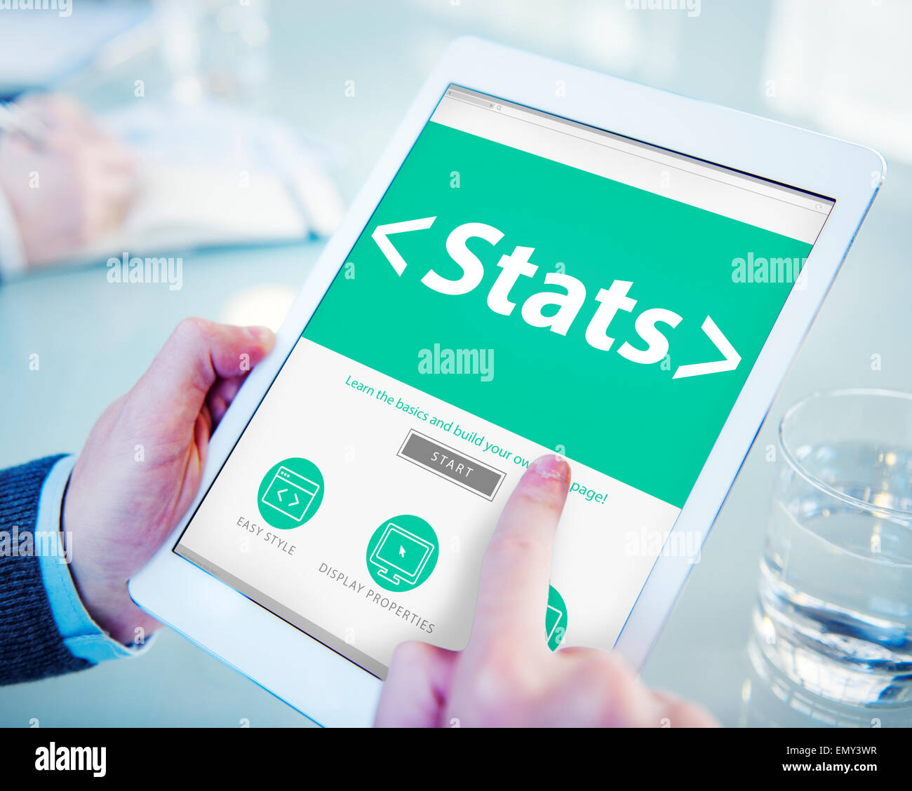 Digital Online Stats Data Analysis Analytics Browsing Concept Stock Photo