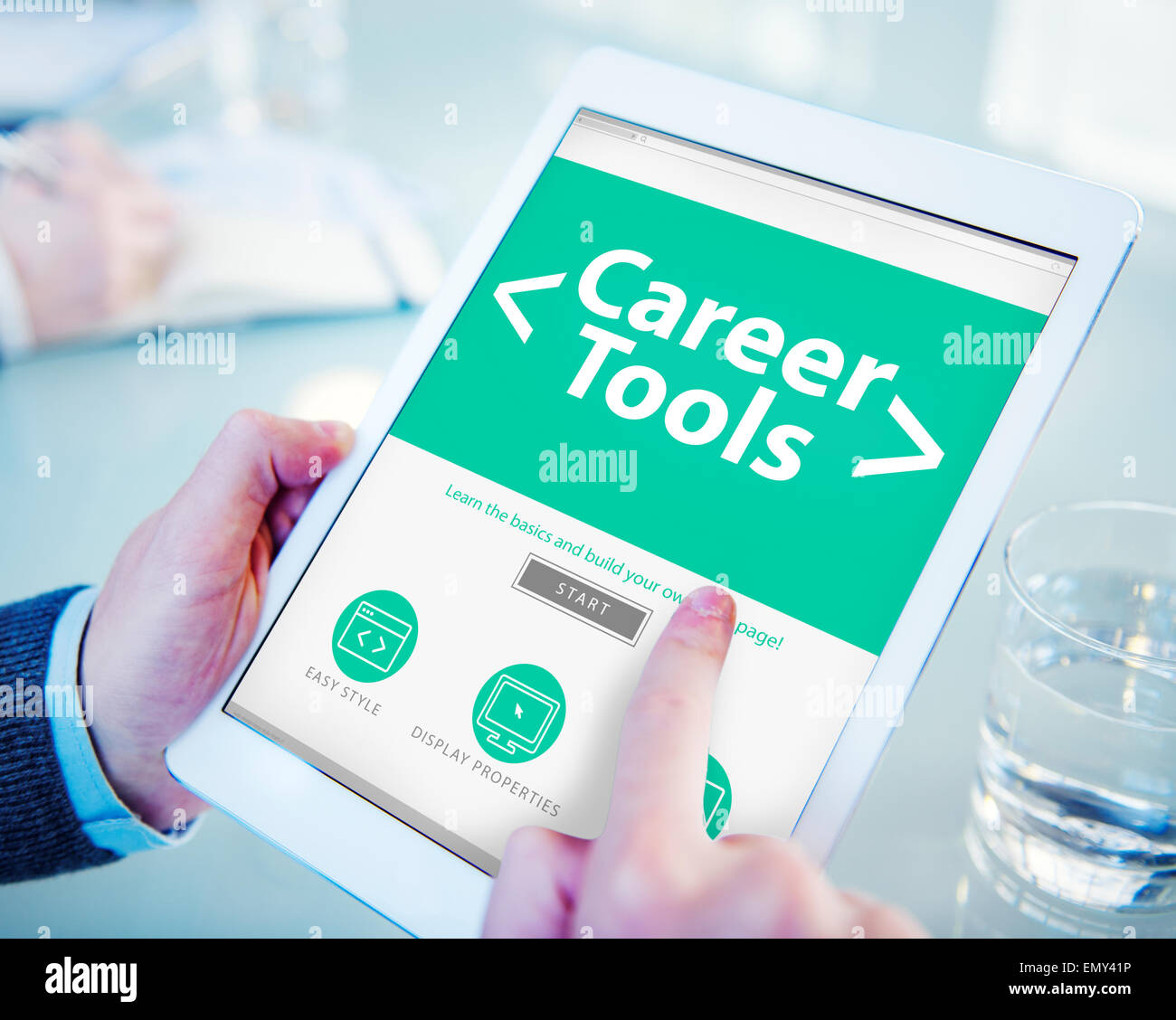 Digital Online Career Tools Employement Working Concept Stock Photo Alamy
