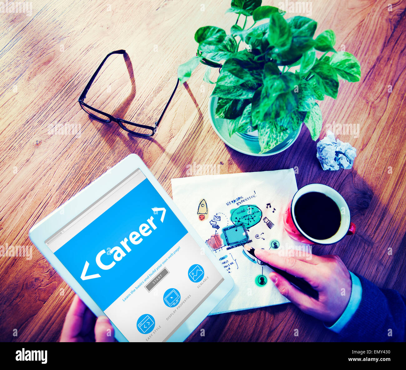 Online Business Career Occupation Office Working Concept Stock Photo