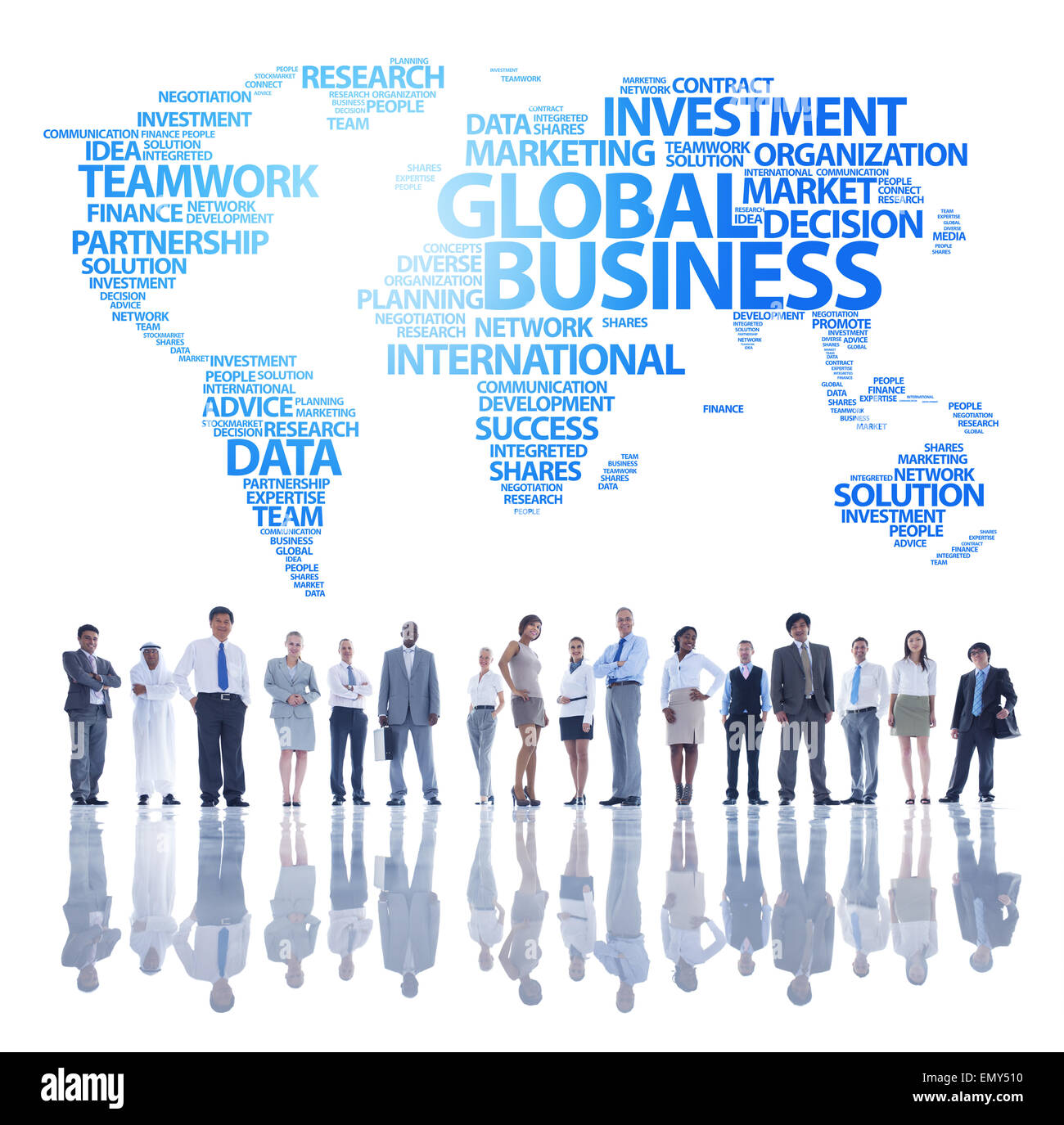 Global Business team Stock Photo
