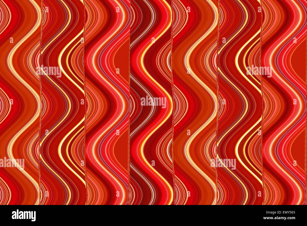 very red and unusual abstract texture with stripes Stock Photo