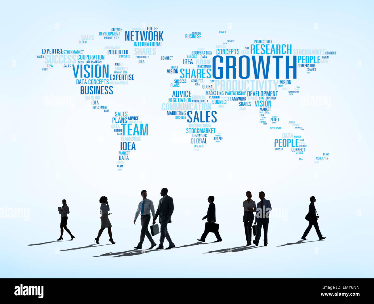 Vector of business concepts all around the world. Stock Photo