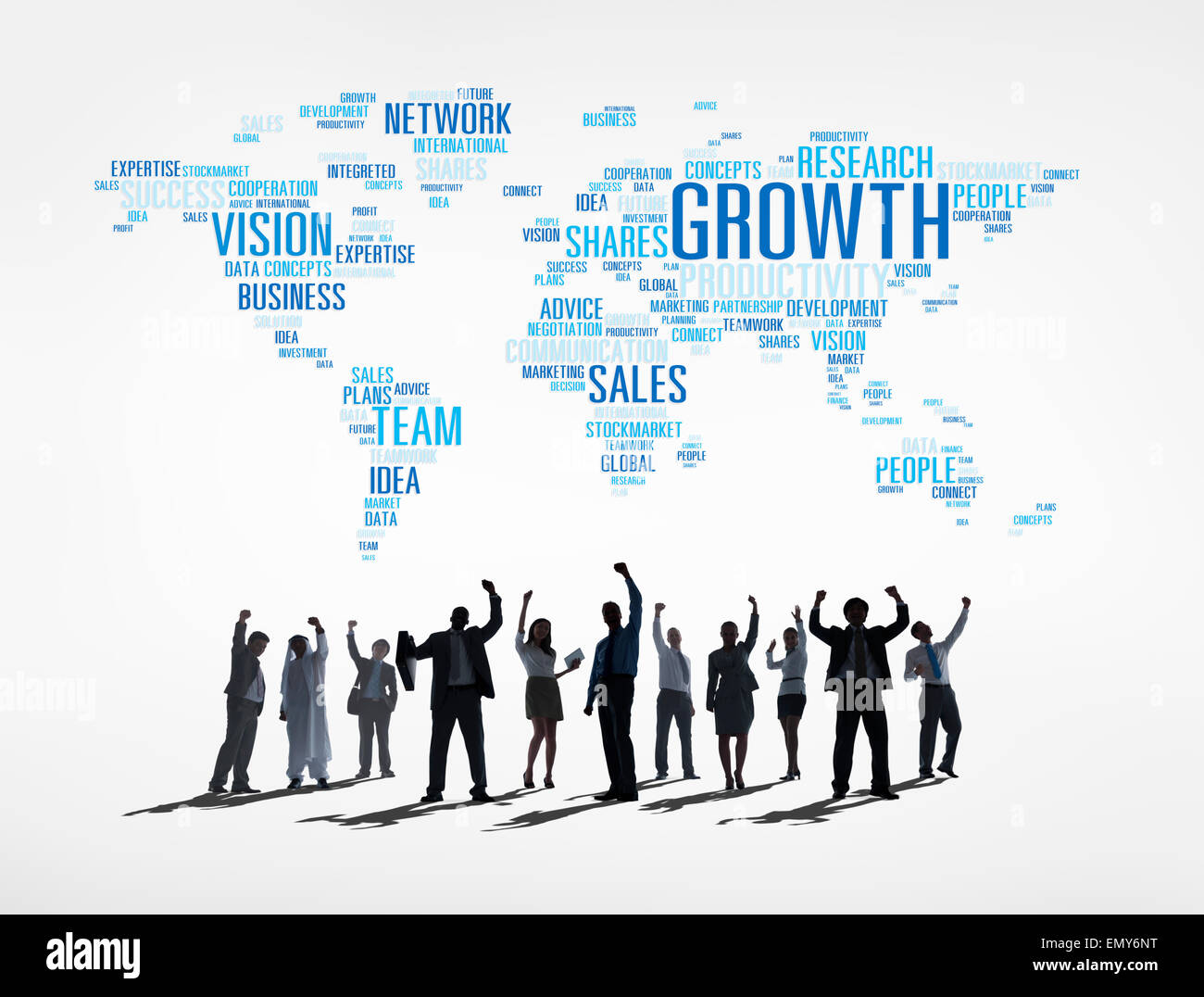 Group of Business People Celebrating Business Success Stock Photo - Alamy