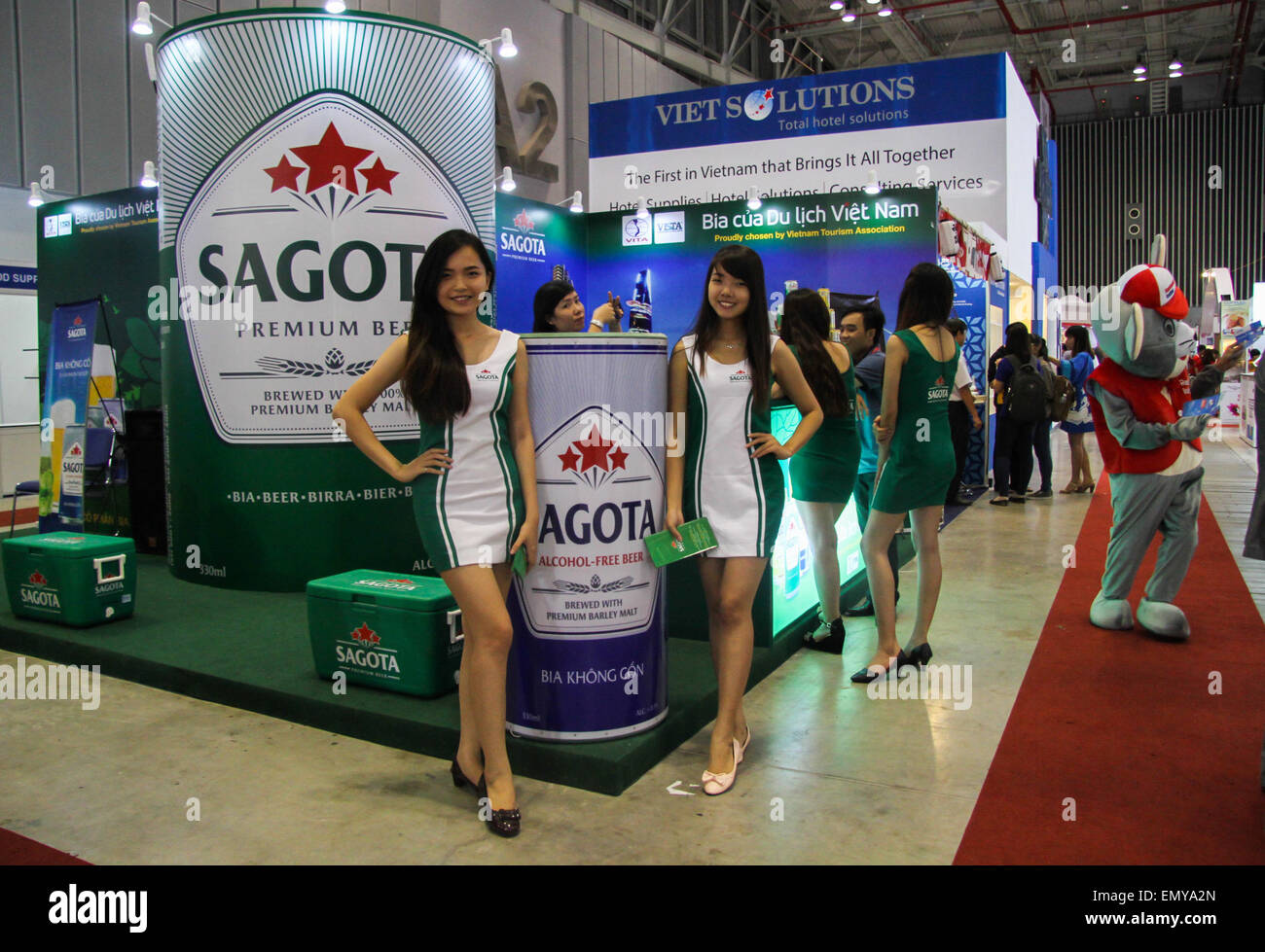 Ho Chi Minh City Vietnam 23rd Apr 2015 Working Staff Welcome