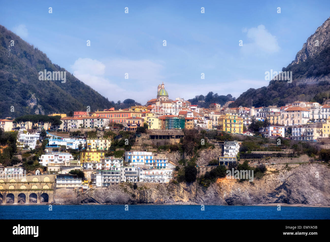 Vietri Sul Mare, Amalfi Coast, Campania, Italy Stock Photo
