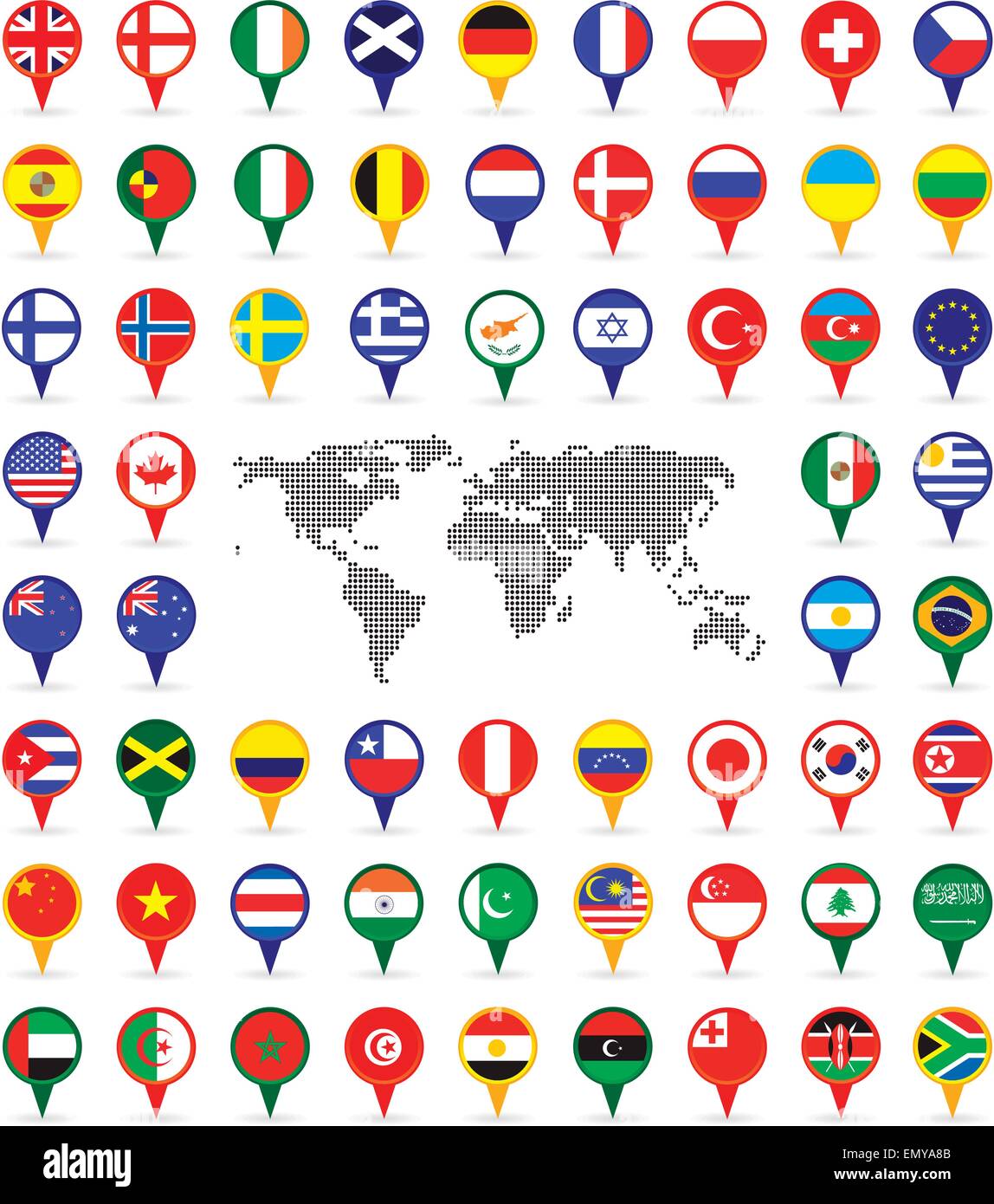World Maps Library Complete Resources Flag Pins For Maps Images