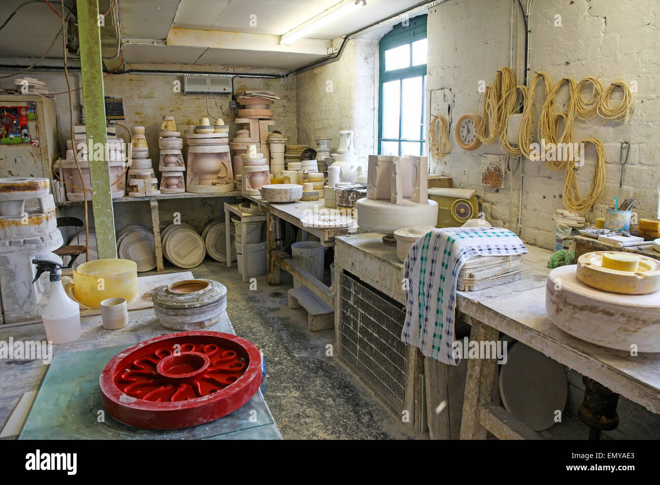 Molds used for making pottery at the Burleigh Middleport pottery