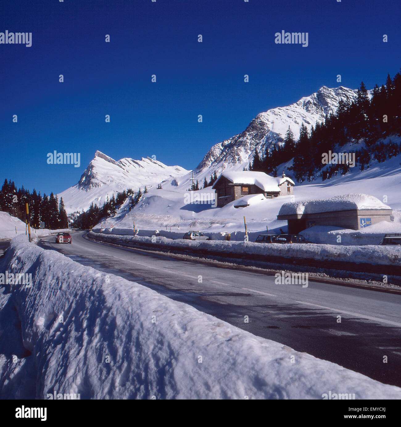 Eine Rundreise durch die Schweiz, 1980er Jahre. A round trip trough Switzerland, 1980s. Stock Photo