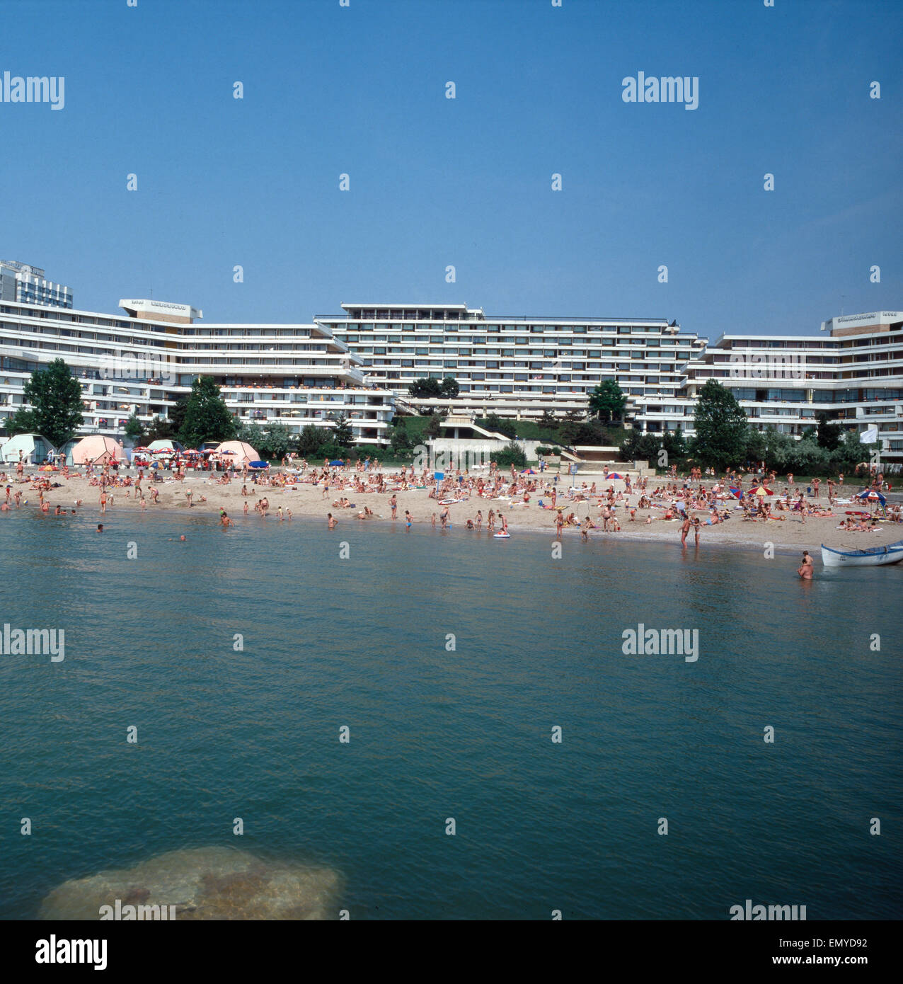 Eine Reise nach Mangalia, Rumänien, Jugoslawien 1980er Jahre. A trip to Mangalia, Romania, Yugoslavia 1980s. Stock Photo