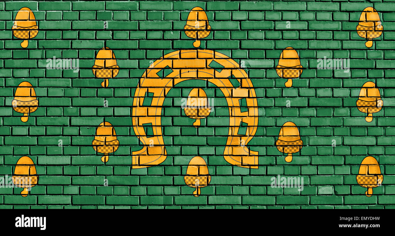 flag of Rutland painted on brick wall Stock Photo - Alamy